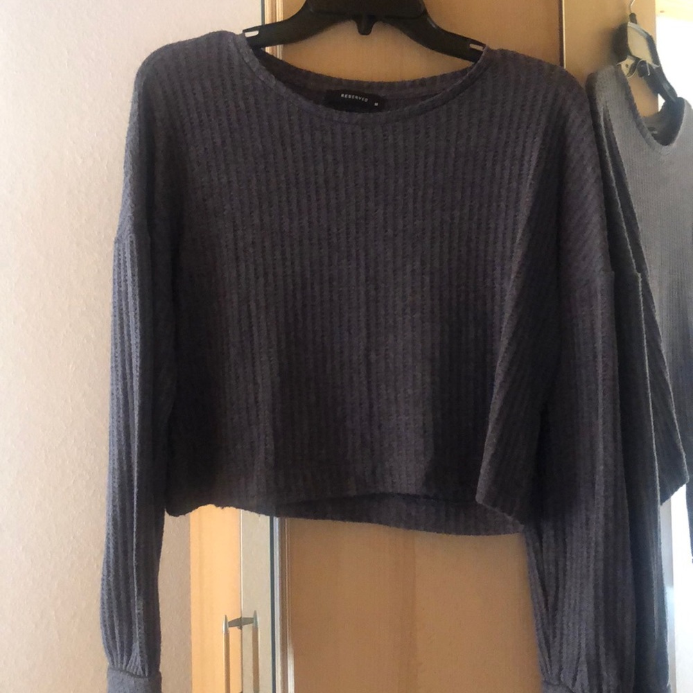Reserved cropped sweater
